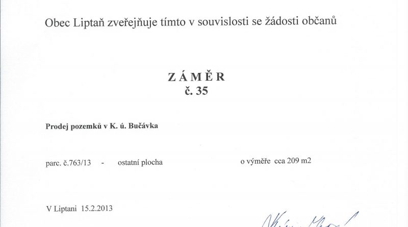 Záměr č. 35
